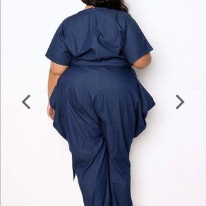 Harem Denim Jumpsuit